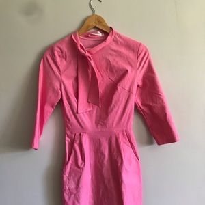 A pink dress